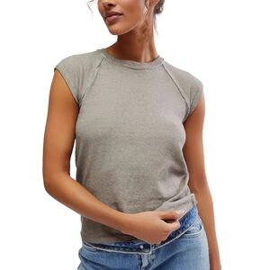 Free People We The Free Riley Tee - Brown